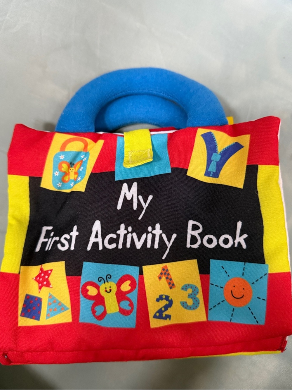 Melissa & Doug My First Activity Book - Bright Multicolor Soft Toy Book for Kids
